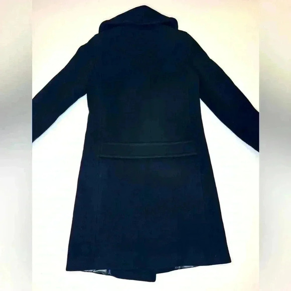 J. CREW Women’s Black 90 % Wool 10% cashmere Over Coat Jacket Size-4T - Picture 10 of 10